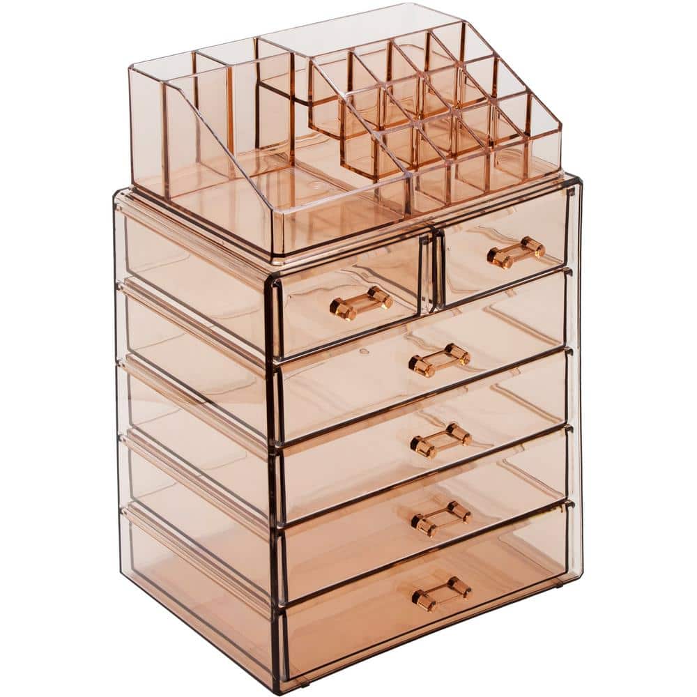 Sorbus Freestanding 6-Drawer 6.25 in. x 14.25 in. 1-Cube Cosmetic ...