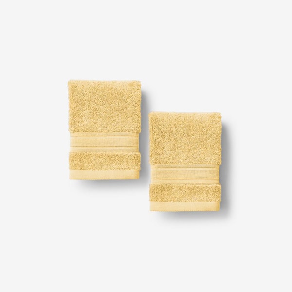 Company Cotton Pale Yellow Turkish Cotton Wash Cloth