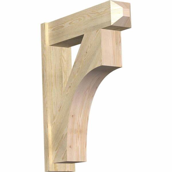 Ekena Millwork 8 in. x 38 in. x 30 in. Westlake Craftsman Rough Sawn Douglas Fir Outlooker