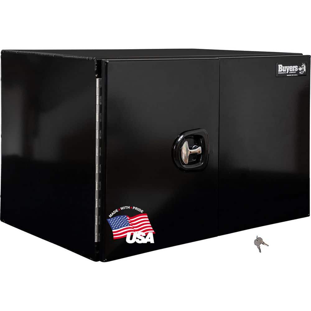 24 in. x 24 in. x 36 in. Black Smooth Aluminum Underbody Truck Tool Box with Barn Door price history on PriceWatchPro