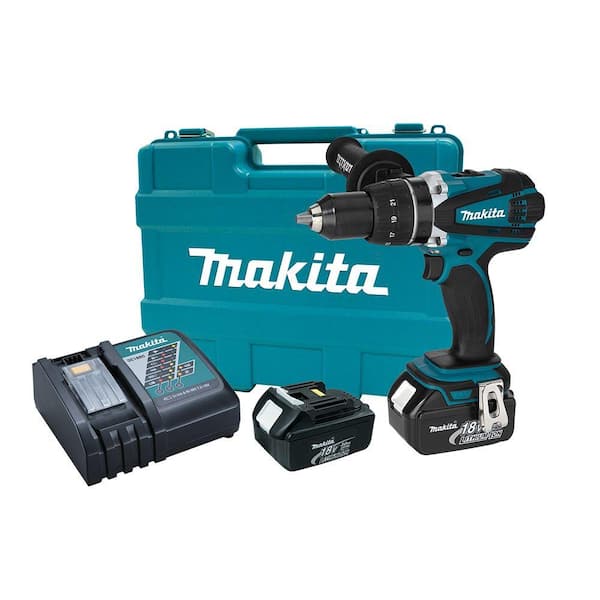 Makita 18-Volt LXT Lithium-Ion 1/2 in. Cordless Driver/Drill Kit with (2) 3.0Ah Batteries, Rapid Charger, and Hard Case