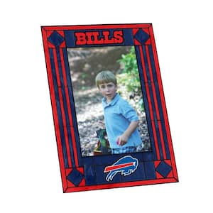 NFL -4 in. X 6 in. Gloss Multi Color Art Glass Picture Frame - Bills