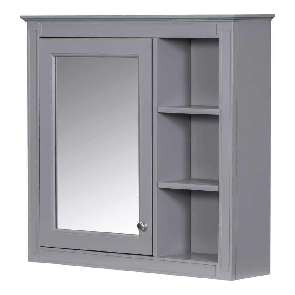 30 in. W x 7.32 in. D x 28 in. H Wall Mounted Bathroom Storage Wall Cabinet