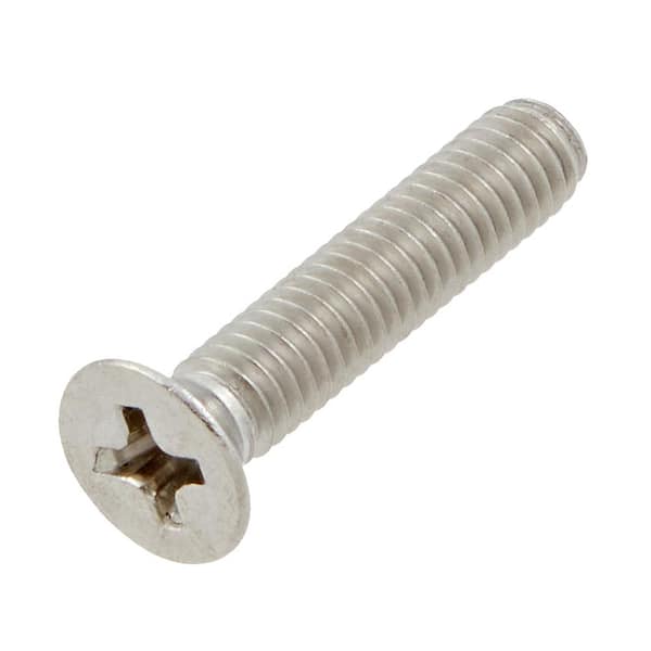 Everbilt M4-0.7x20mm Stainless Steel Flat Head Phillips Drive Machine Screw 2-Pieces