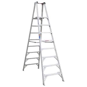14 ft. Reach Aluminum Platform Twin Step Ladder with 300 lb. Load Capacity Type IA Duty Rating
