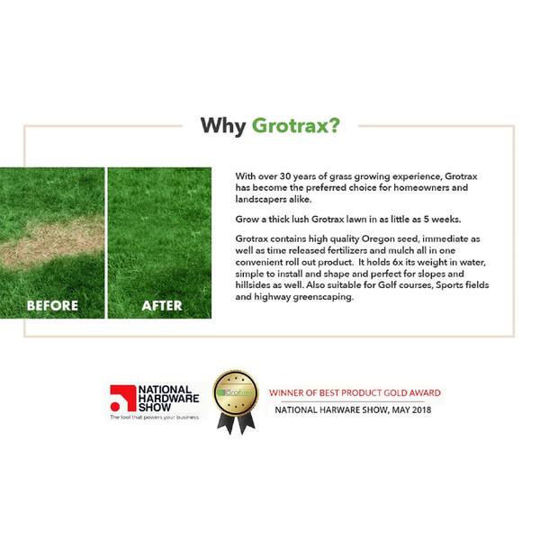 Grotrax 100 Sq Ft Big Roll Year, Landscapers Mix Grass Seed Menards