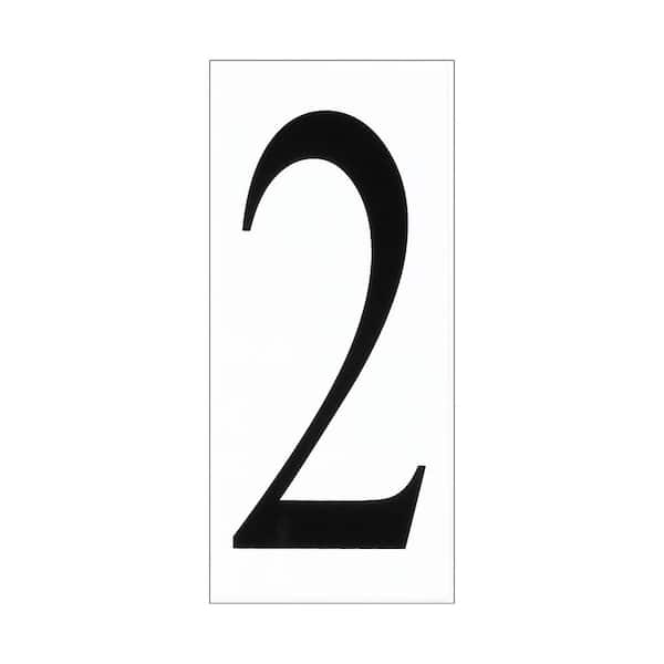 Generation Lighting Address Light Collection White Plastic Number 2 Tile