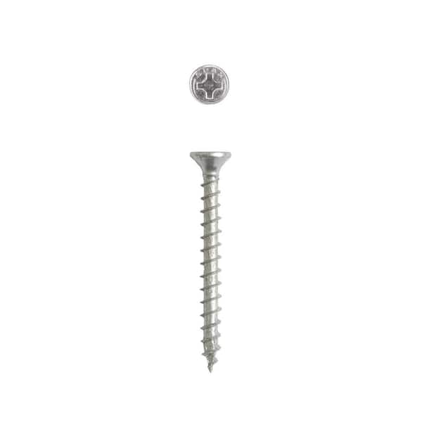 #10 x 2 in. Interior Flat Head Wood Screws Construction Phillips Square Unidrive (105 Each) 1 LB Bit Included