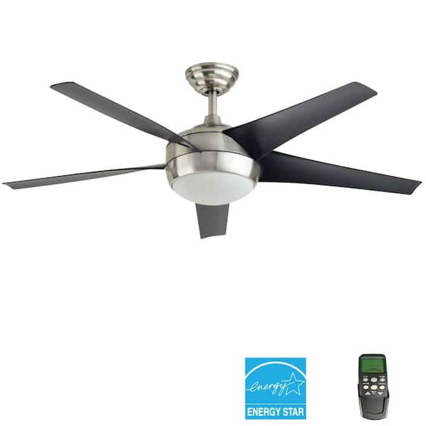 Home Decorators Collection Windward IV 52 in. Brushed Nickel Ceiling Fan