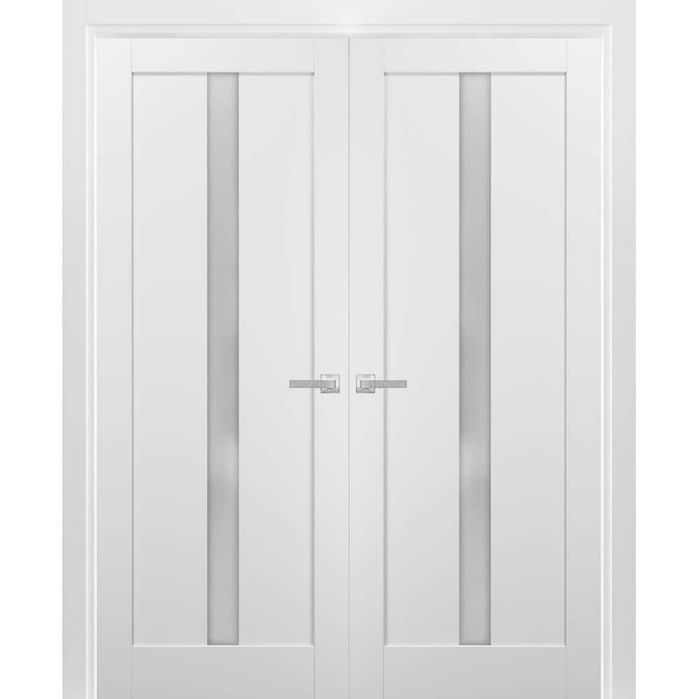 64 in. x 84 in. White Finished Universal/Reversible Solid MDF Assembly Required Interior Door Kit price history on PriceWatchPro