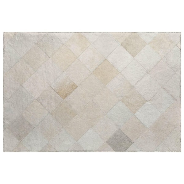 Dream Shag Premium Machine Washable Abstract ADS98 Ivory 2 ft. x 3 ft. Accent Rug