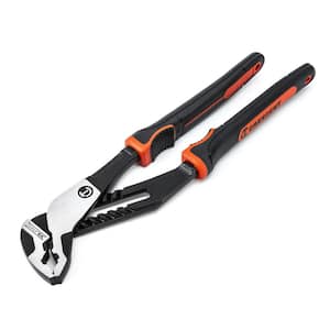 Z2 K9 10 in. V-Jaw Tongue and Groove Dual Material Grip Pliers With K9 Angle Access Jaws