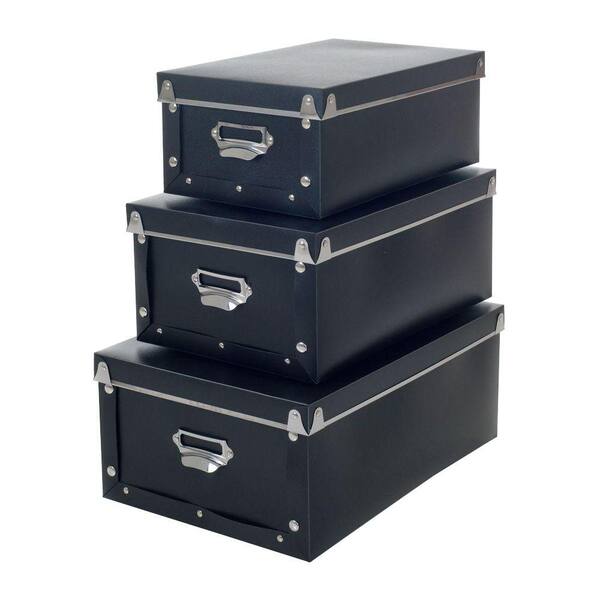 Sto-Away 12 qt. Retro Storage Box (3-Pack)