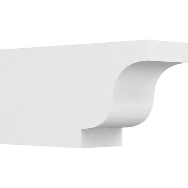 Ekena Millwork 6 in. x 10 in. x 20 in. Standard Newport Architectural Grade PVC Rafter Tail Brace