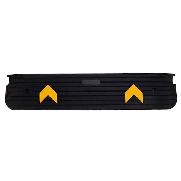 Karl home 43.5 in. x 12.5 in. x 1.5 in. Black Rubber Threshold Speed Ramp Wheelchair Ramp