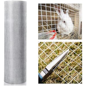 36 in. x 100 ft. Iron Hardware Cloth Welded Cage Wire Chicken Fence mesh Rolls Square Chicken Wire Netting Raised