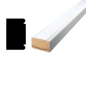 1-1/4 in. x 2 in. x 84 in. Primed Finger-Jointed Pine Wood Brick Moulding