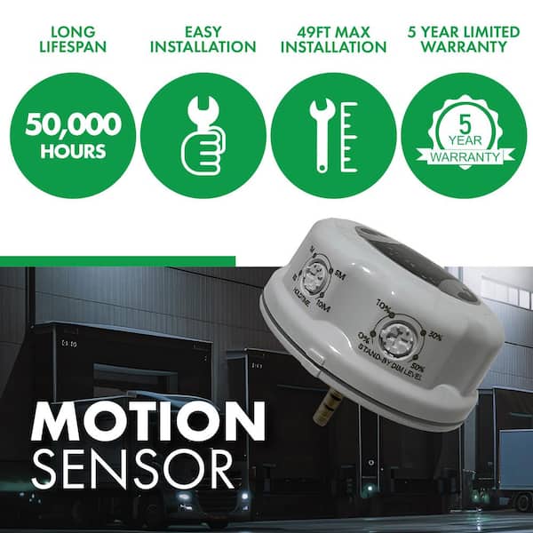 3mW-Watt Plug-In Motion Sensing Light Control, White