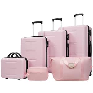 LIVACA 6-Piece Lightweight Hardshell ABS Plastic Double Spinner