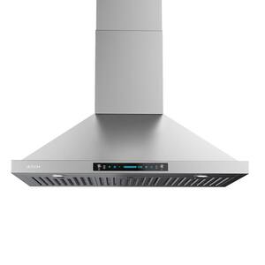 30 in. 900 CFM Ducted Wall Mount with LED Light Range Hood in Stainless Steel