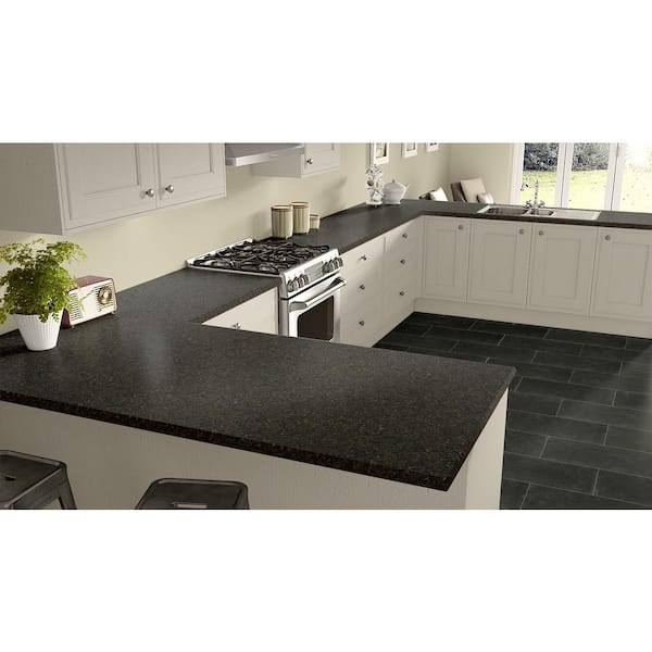 3 in. x 5 in. Laminate Sheet Sample in Spicewood Springs with Premium Quarry Finish