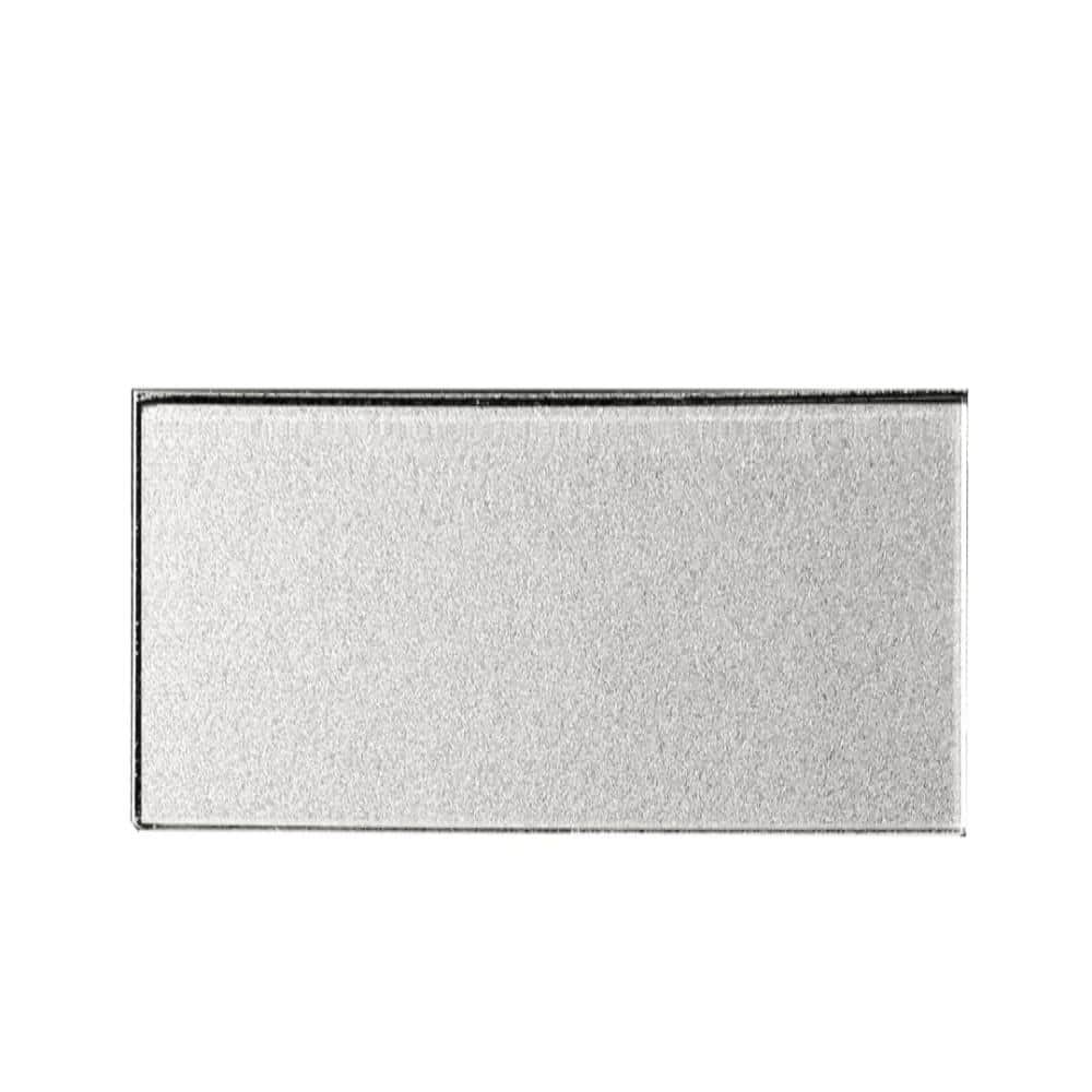 Forever Silver 2 in. X 8 in. Straight Edge Glass Subway Backsplash Tile (8 sq.ft./Case) price history on PriceWatchPro