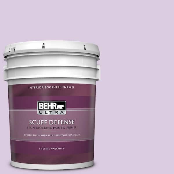 BEHR ULTRA 5 gal. #660C-2 Violet Mist Extra Durable Eggshell Enamel Interior Paint & Primer