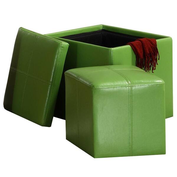 HomeSullivan Green Storage Ottoman