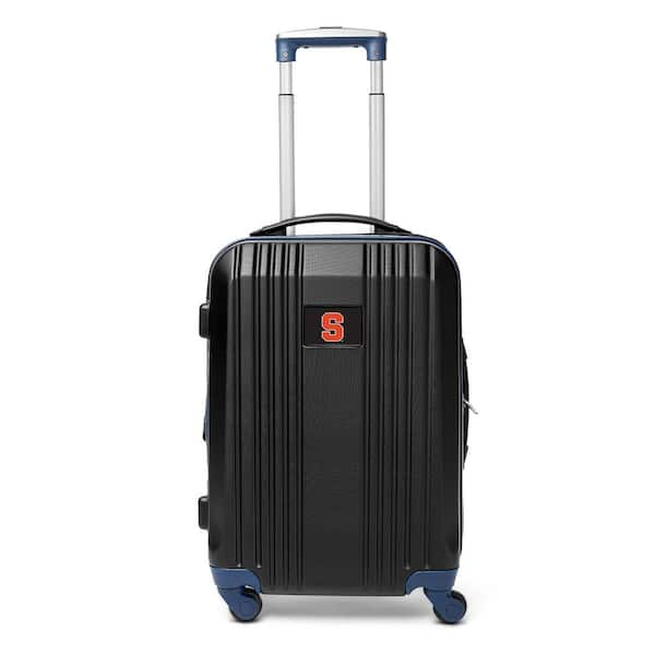 Denco NCAA Syracuse 21 in. Navy Hardcase 2-Tone Luggage Carry-On Spinner Suitcase