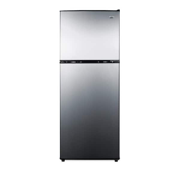 Summit Appliance 7.1 cu. ft. Top Freezer Refrigerator in Stainless Steel, Counter Depth