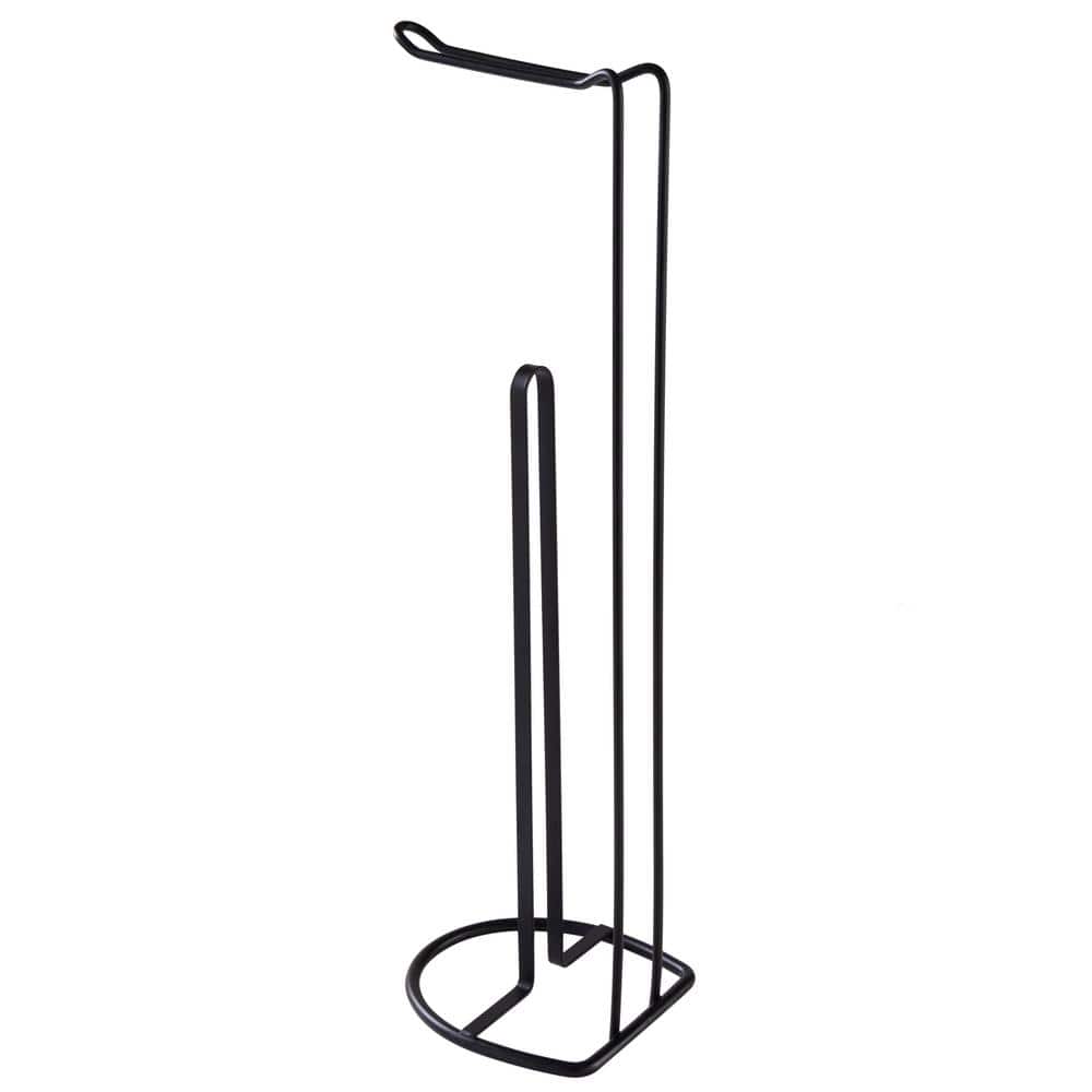 Bath Bliss 4Roll Freestanding Toilet Paper Reserve and Dispenser in Black 4690BLACK The Home