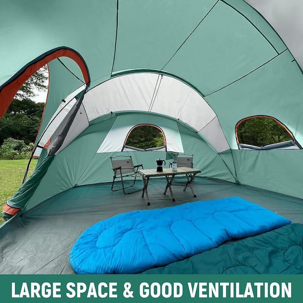 Sudzendf 14 ft. x 11 ft. Dark Green Outdoor 10 Person