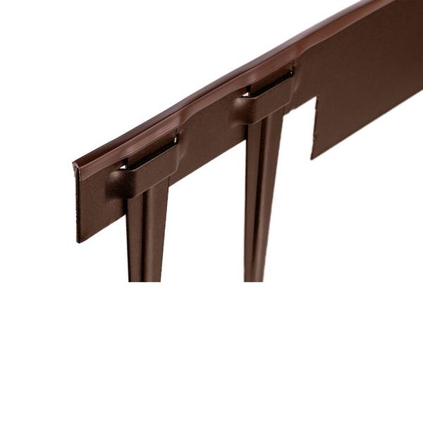 COL-MET 25 ft. Brown Vinyl Trim Cap Edging