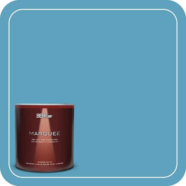 BEHR MARQUEE 1 qt. #540D-5 Tropical Splash Matte Interior Paint & Primer