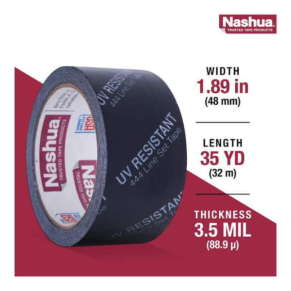 テープ・マスキングテープ Duct Tape #1 Black (Set of 2) MAT Duct Tape Black Industrial Grade, 1 inch x 60 ft