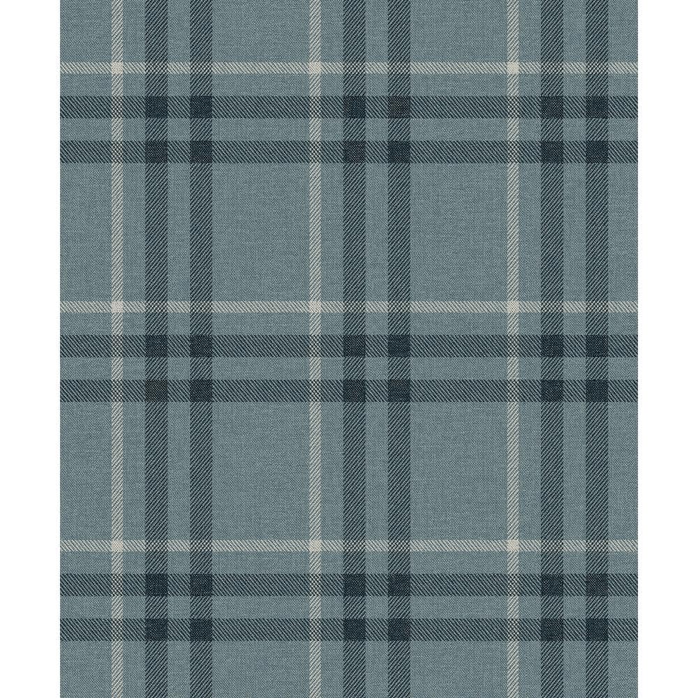Light Blue Calverlay Plaid Vinyl Peel and Stick Wallpaper Roll (31.35 sq. ft.) price history on PriceWatchPro
