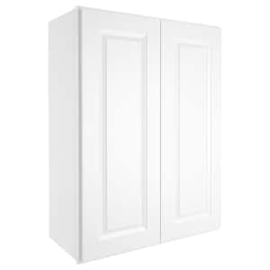 27-in W X 12-in D X 30-in H in Traditional White Plywood Ready to Assemble Wall Kitchen Cabinet