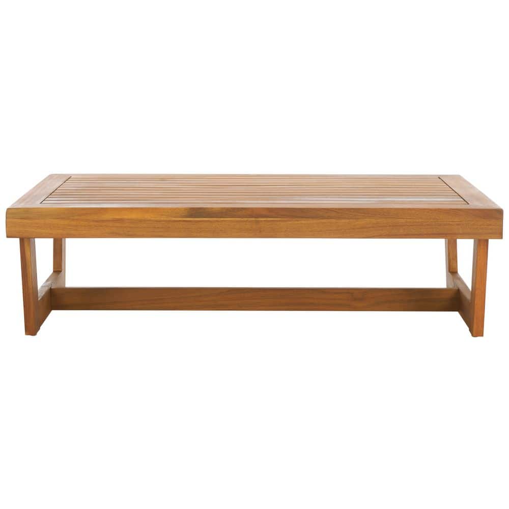Lynn Rectangle Natural Wood Outdoor Coffee Table price history on PriceWatchPro
