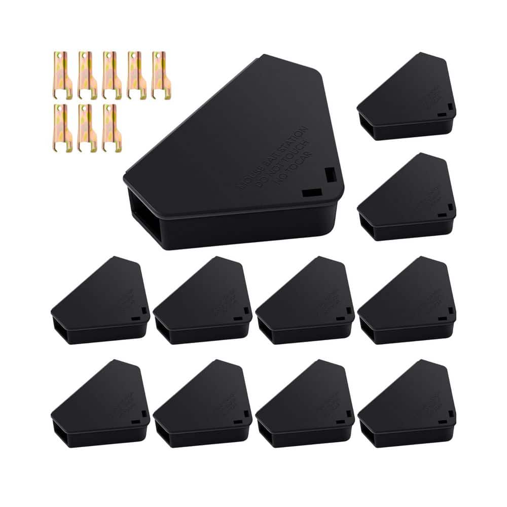 .N/A Indoor/Outdoor Mice Bait Station w Key, Reusable Rodent Trap Bait ...