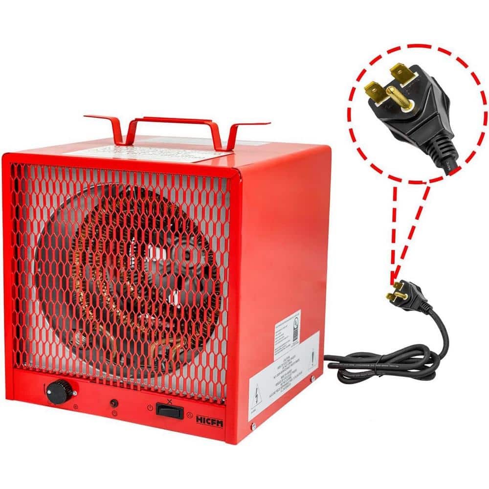 240V Fan-Forced Industrial Space Heater 5600-Watt, Heats up to 600 sq. ft.,