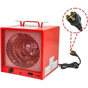 240V Fan-Forced Industrial Space Heater 5600-Watt, Heats up to 600 sq. ft., 6 ft. Cord, Integrated Thermostat Control