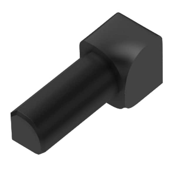 Schluter Rondec Graphite Anodized Aluminum 3/8 in. x 1 in. Metal 90° Inside Corner