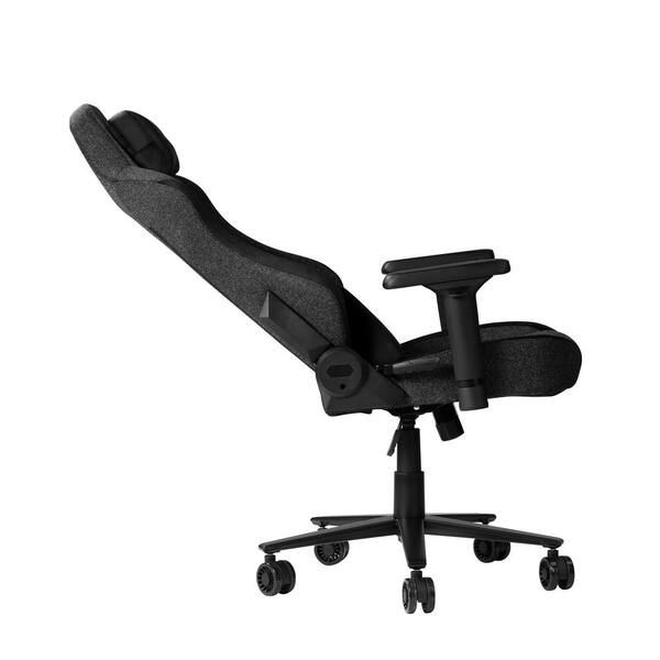 Techni Sport Fabric Reclining Gaming Chair in Black with