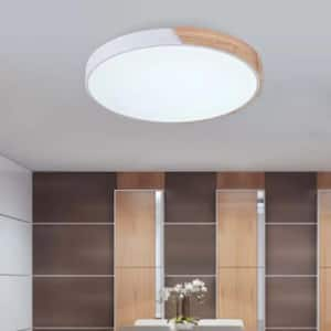 Luca 15.75 in. 1-Light Dimmable 6000K Cool White Light Integrated LED Flush Mount Light