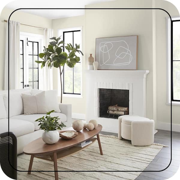 BEHR MARQUEE 5 gal. #73 Off White Matte Interior Paint with Primer 