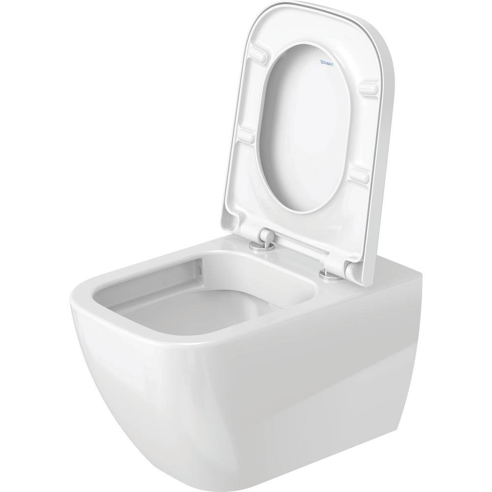 Happy D.2 White Wall Mounted Elongated Dual Flush Toilet