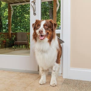 10-1/4 in. x 16-3/8 in. Large White Freedom Patio Panel (91 in. to 96 in.) Pet Door