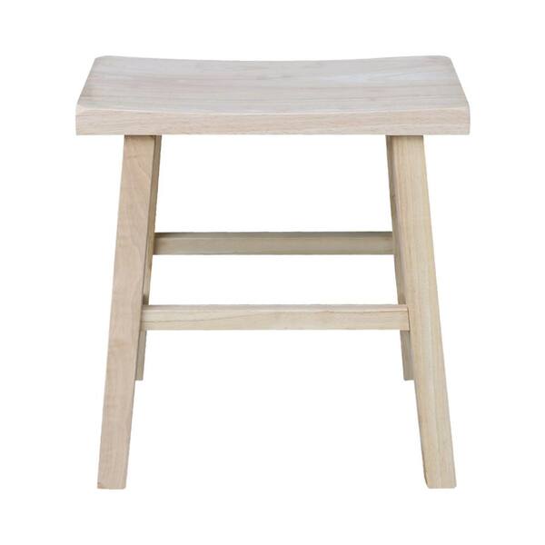 unfinished wood stool