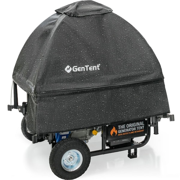 GenTent Generator Running Cover - Universal Kit (Standard, Black) - for Open Frame Portable Generators