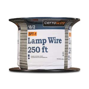 250 ft. 18/2 Clear Stranded SPT-1 Copper Lamp Wire